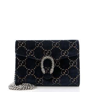 Gucci Dionysus Chain Wallet Gg Velvet #183785G87B
